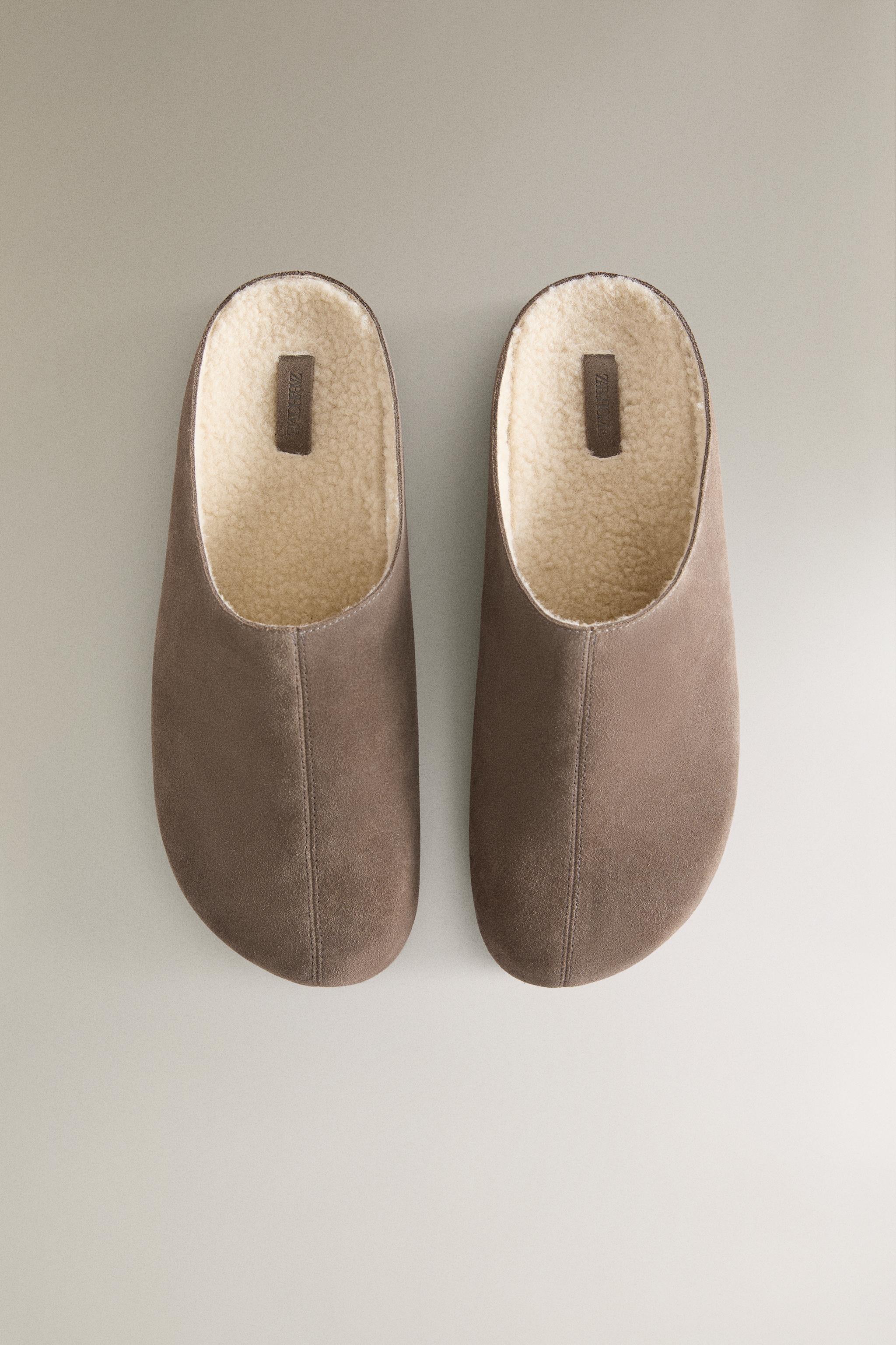 WARM LEATHER MINIMAL CLOGS