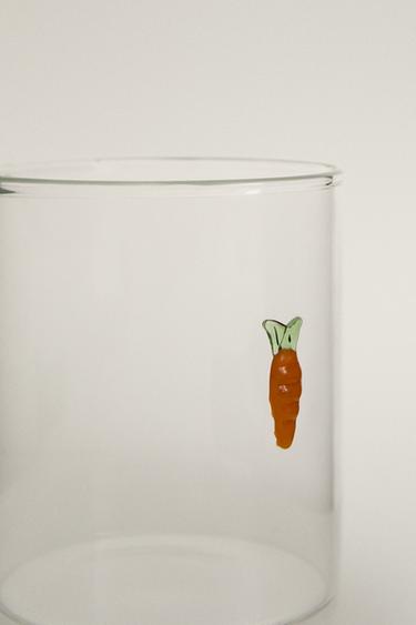 CARROT BOROSILICATE TUMBLER - Orange by Zara - Image 3