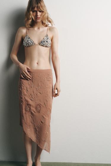 SOUTIEN-GORGE TRIANGLE BIJOUX - Beige de Zara - Image 3