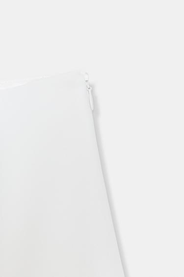 JUPE VOLANTS ASYMÉTRIQUE ZW COLLECTION - Écru de Zara - Image 7