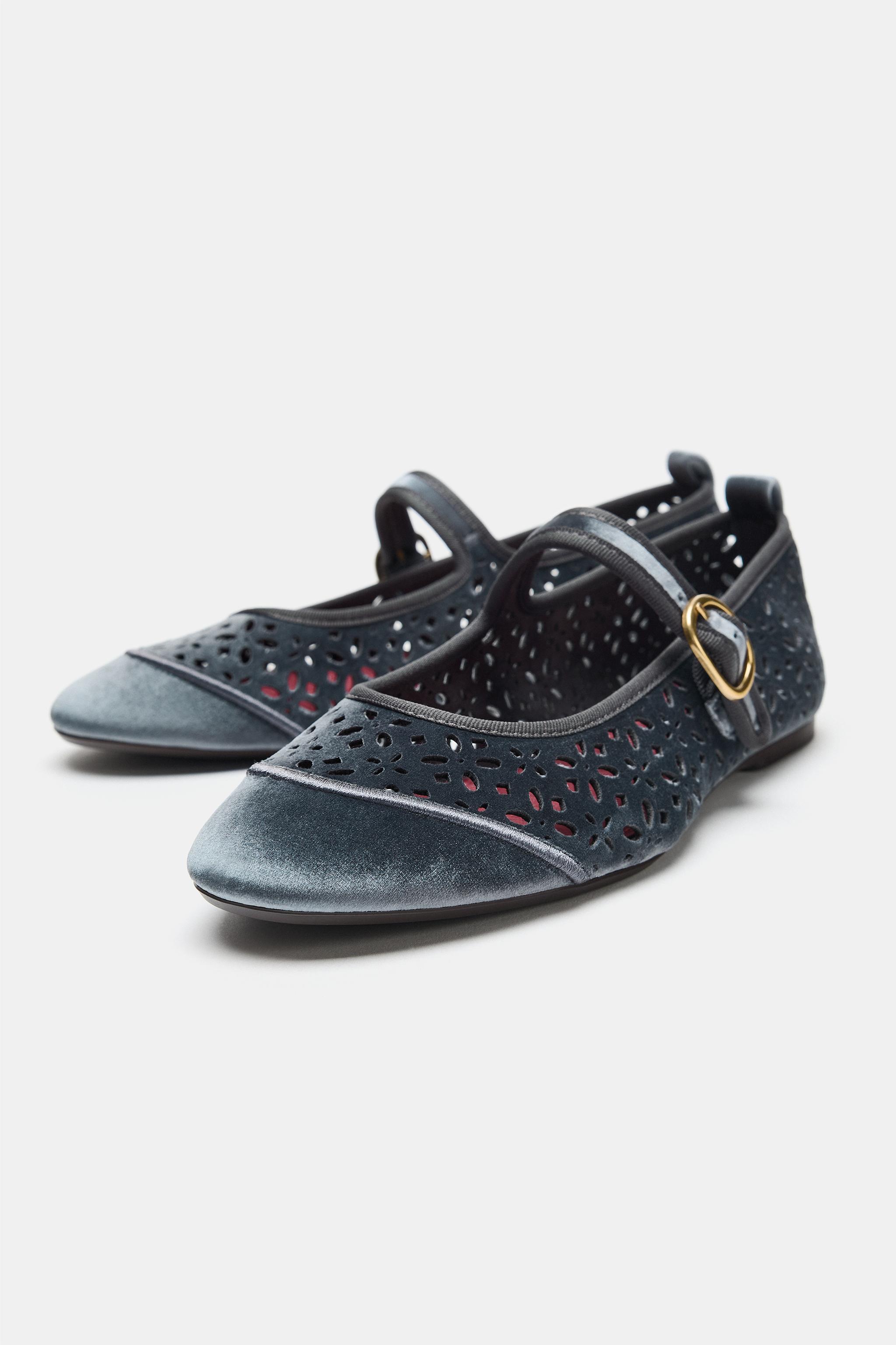 BALLERINES AJOURÉES À IMPRIMÉ