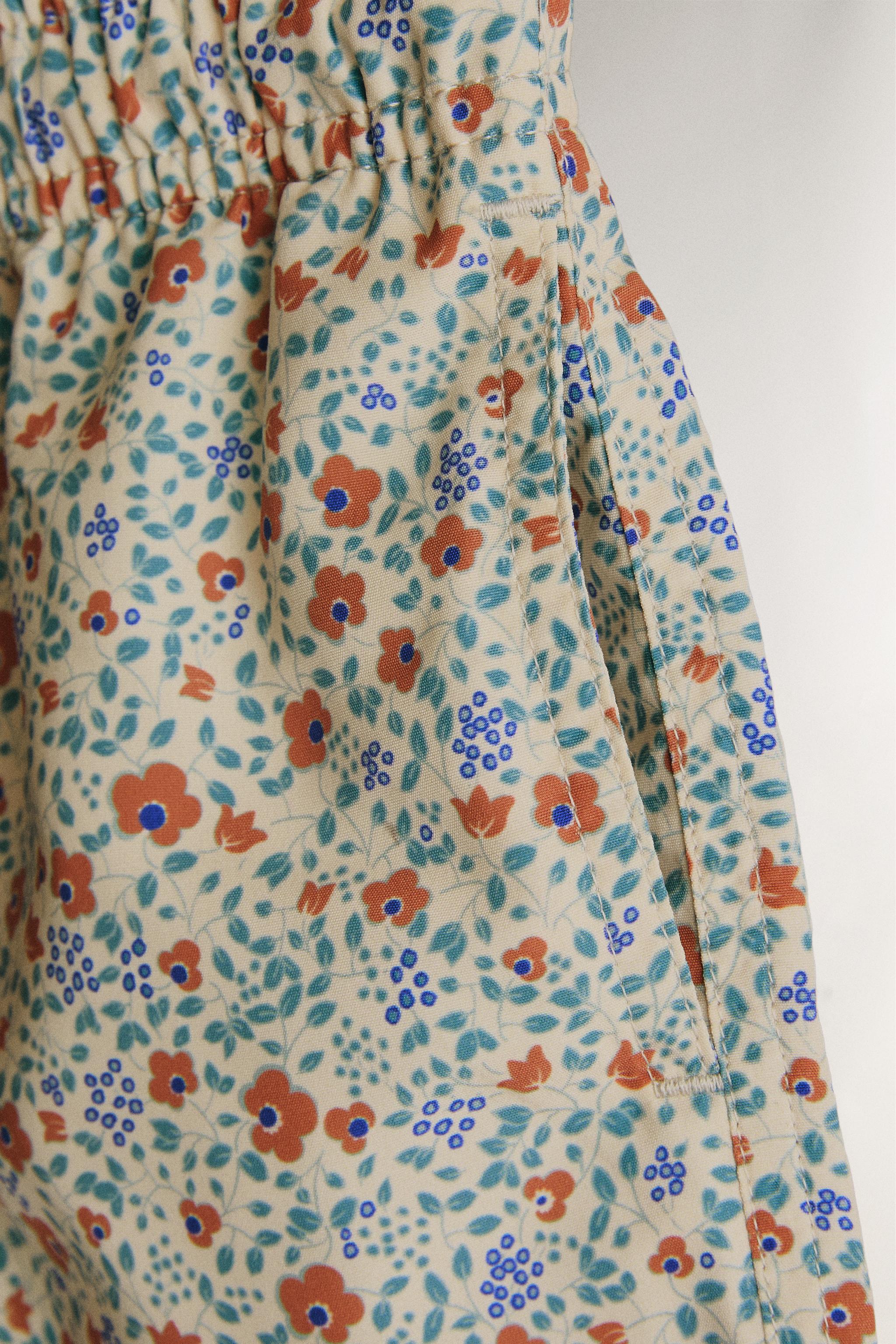KIDS' FLORAL BEACH SWIMSUIT