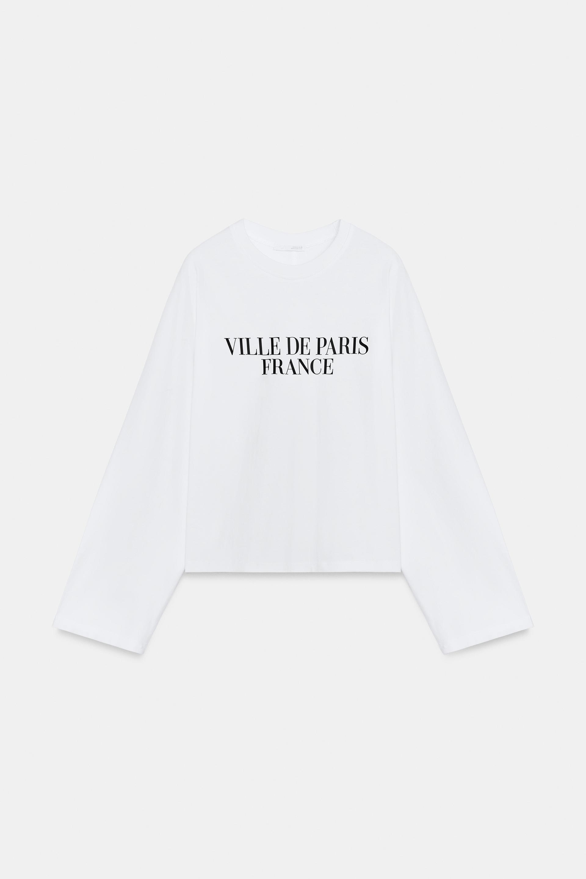 LONG SLEEVE TEXT T-SHIRT thumbnail 6