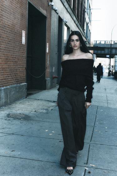 PANTALON À PINCES COLLECTION ZW - Anthracite foncé de Zara