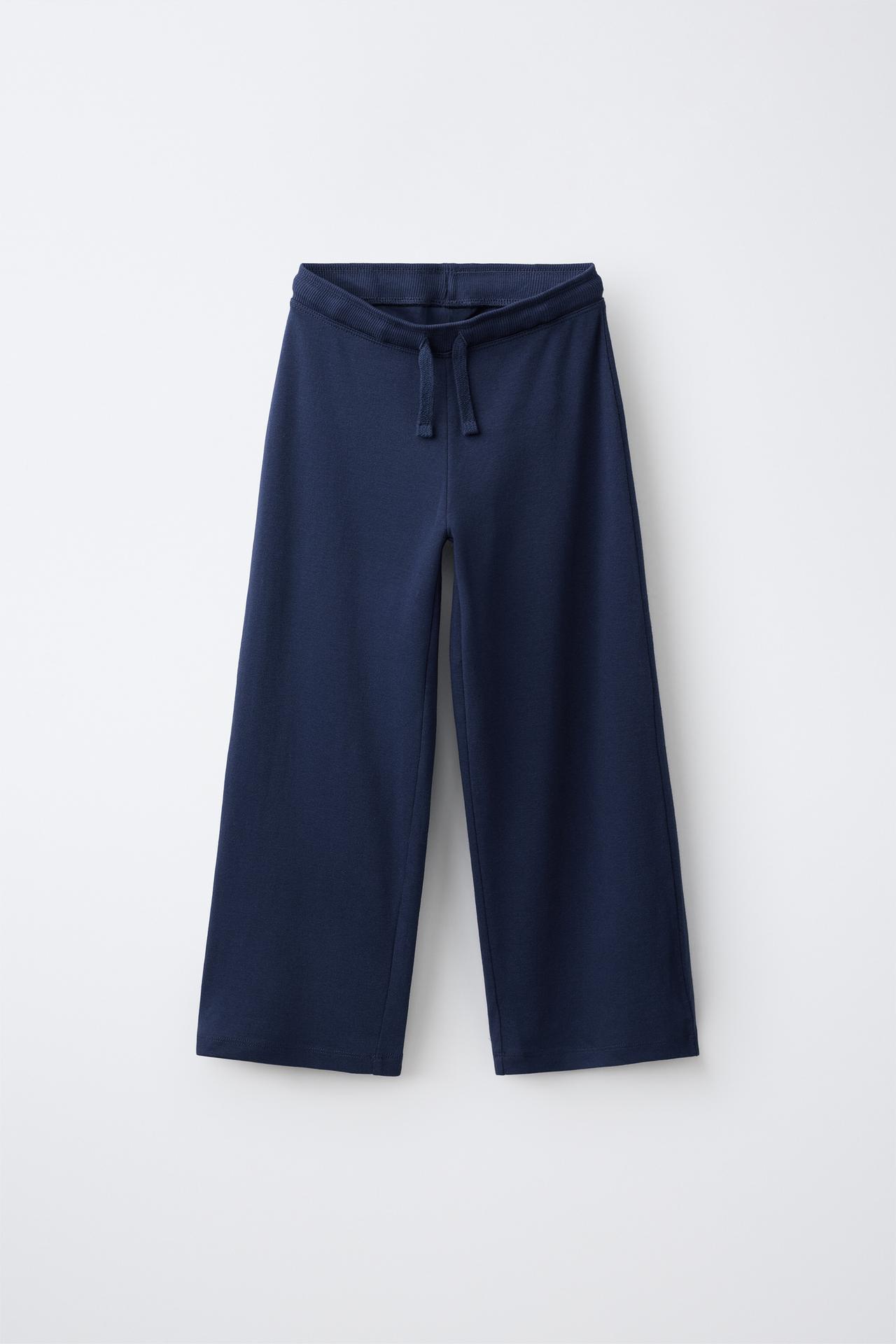 WIDE-LEG PANTS — Midnight blue