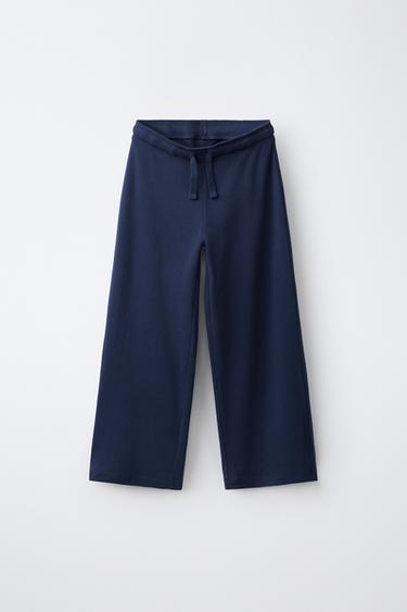 WIDE-LEG PANTS — Midnight blue 1