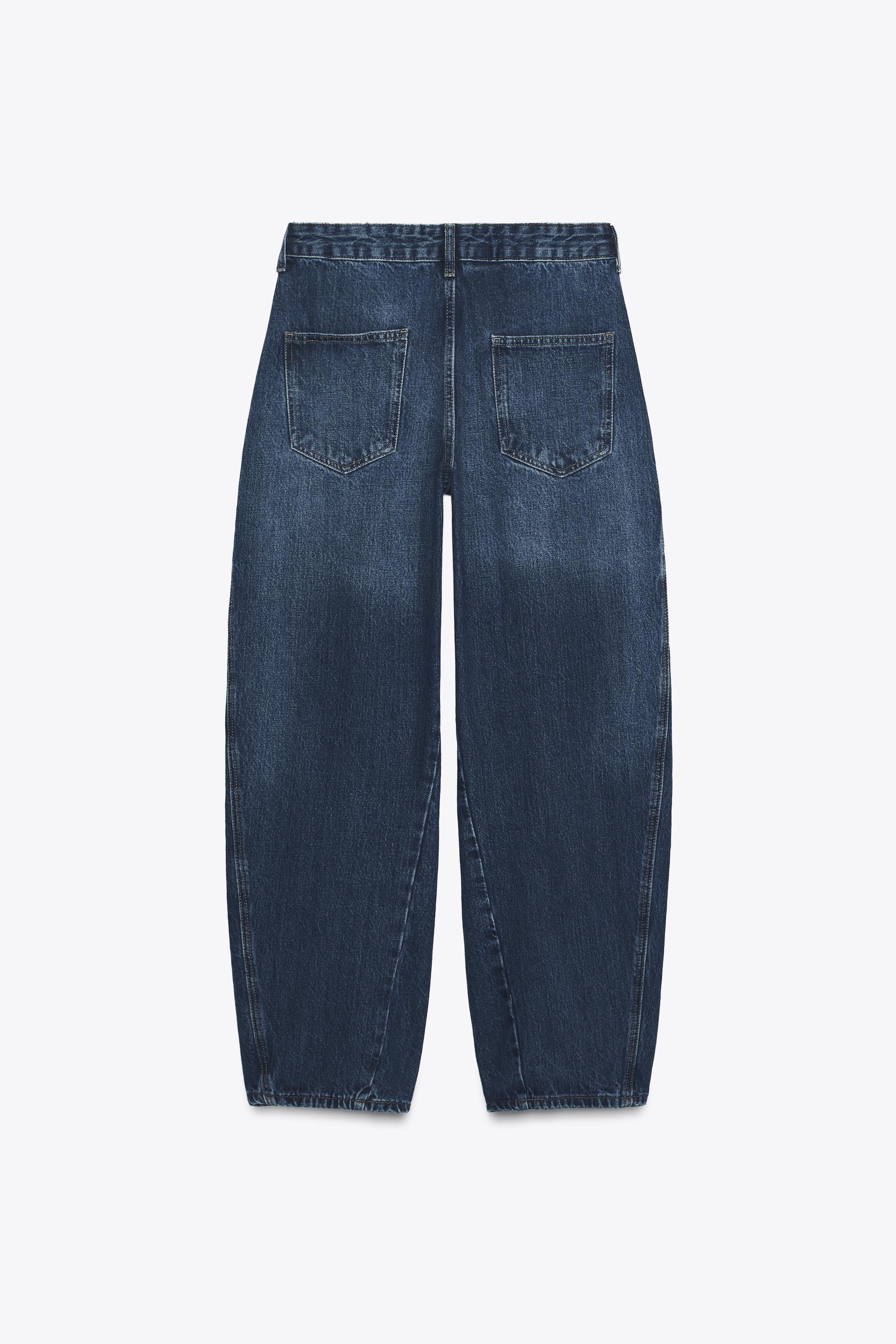 ZW COLLECTION BALLOON JEANS - Blue | ZARA United States