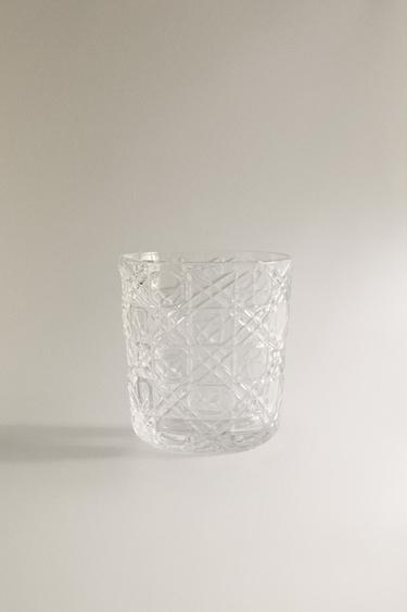 ЧАША ОТ СТЪКЛО С РЕЛЕФНИ МОТИВИ - 990 от Zara – Изображение 0