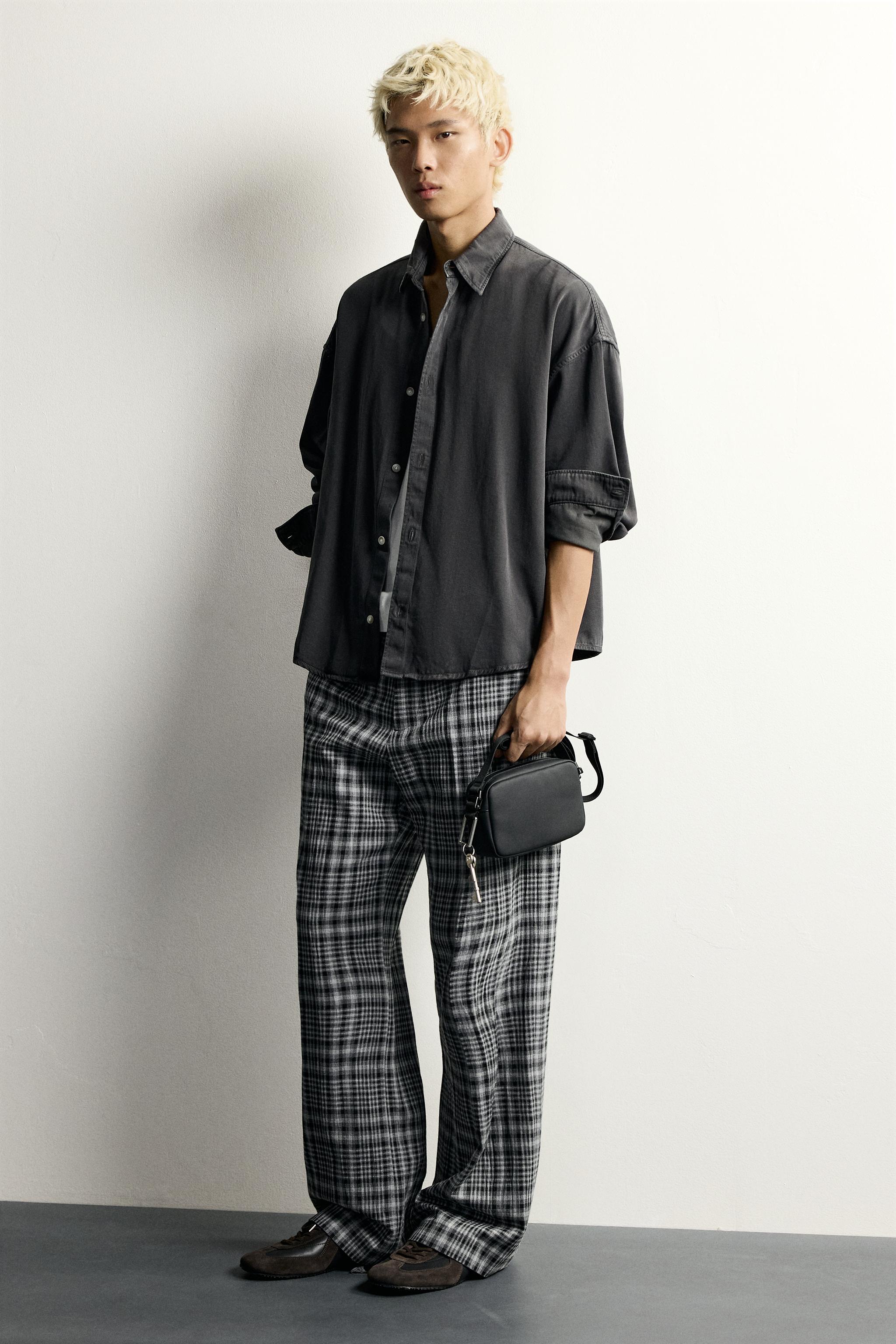 RUBBERIZED CROSSBODY BAG — Black