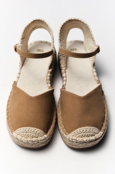 Zara BASIC ESPADRILLES - Brown