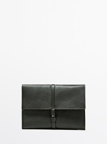 Zara Nappa leather travel case - Green