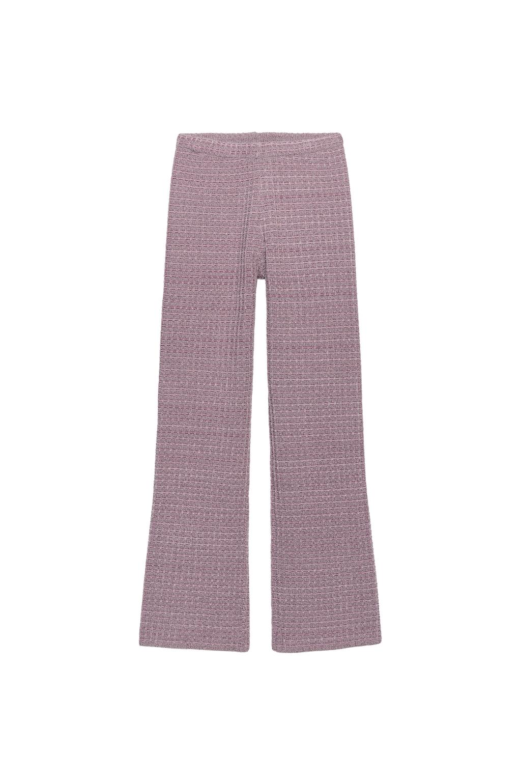 TEXTURED STRETCH PANTS - image 3