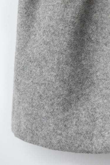 BERMUDA SKIRT WITH BUCKLE - Grey marl by Zara - Image 3