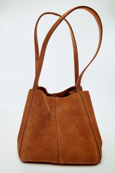 MINI SAC PORTÉ ÉPAULE EN CUIR - Orange de Zara