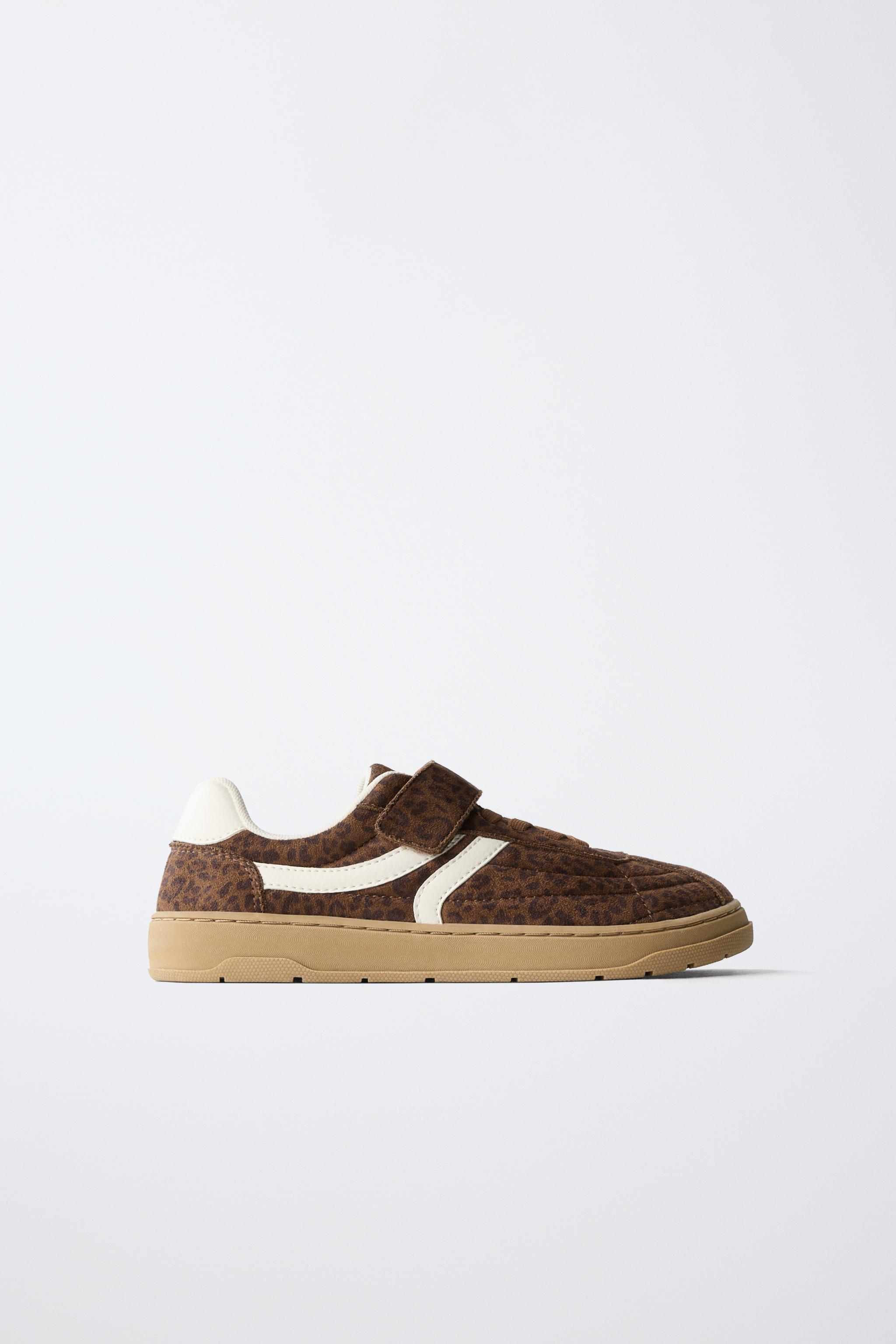 Детские кроссовки Zara ANIMAL PRINT BAREFOOT SNEAKERS