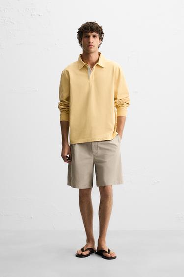 CONTRAST POLO SHIRT - Yellow by Zara