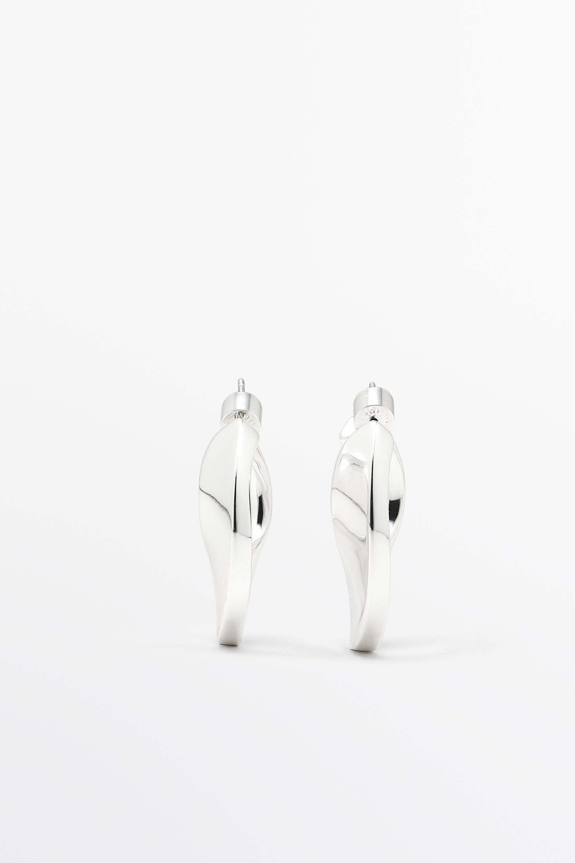 Hoop earrings — Silver