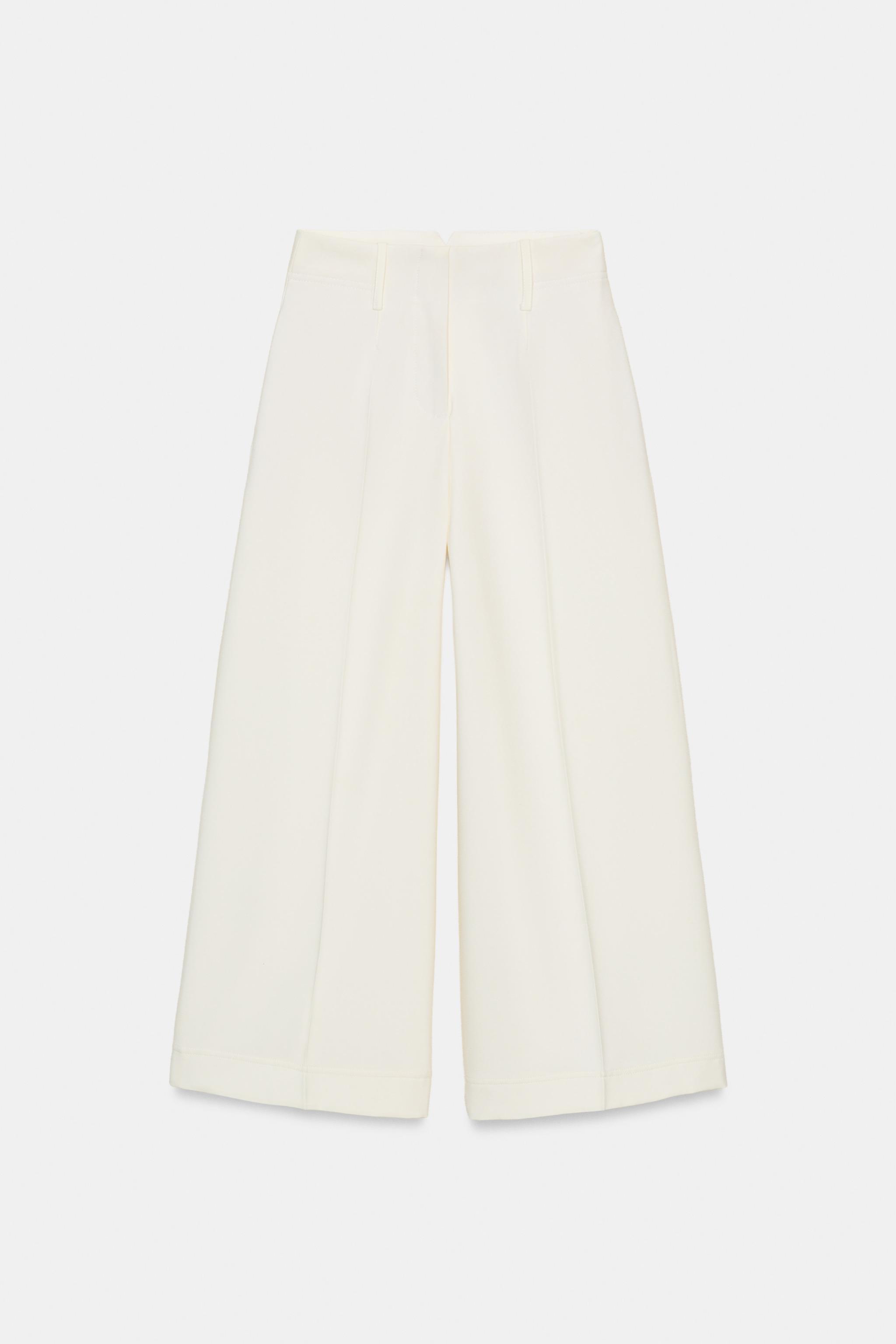 CROPPED WIDE LEG PANTS