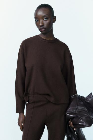 JERSEY SOFT - Chocolate de Zara