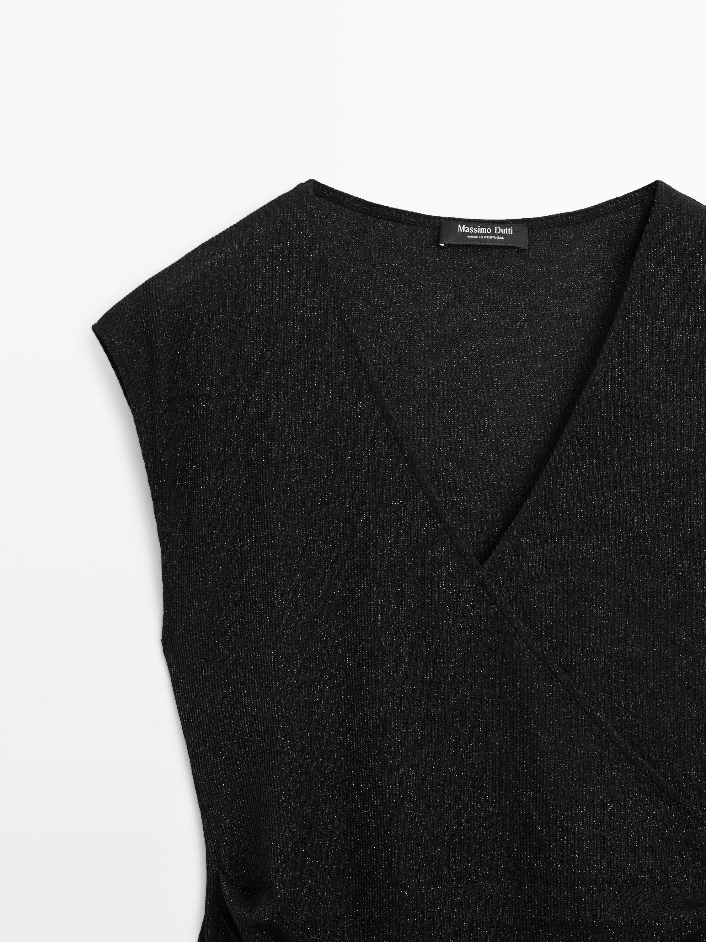 Top cache-cœur finition métallisée