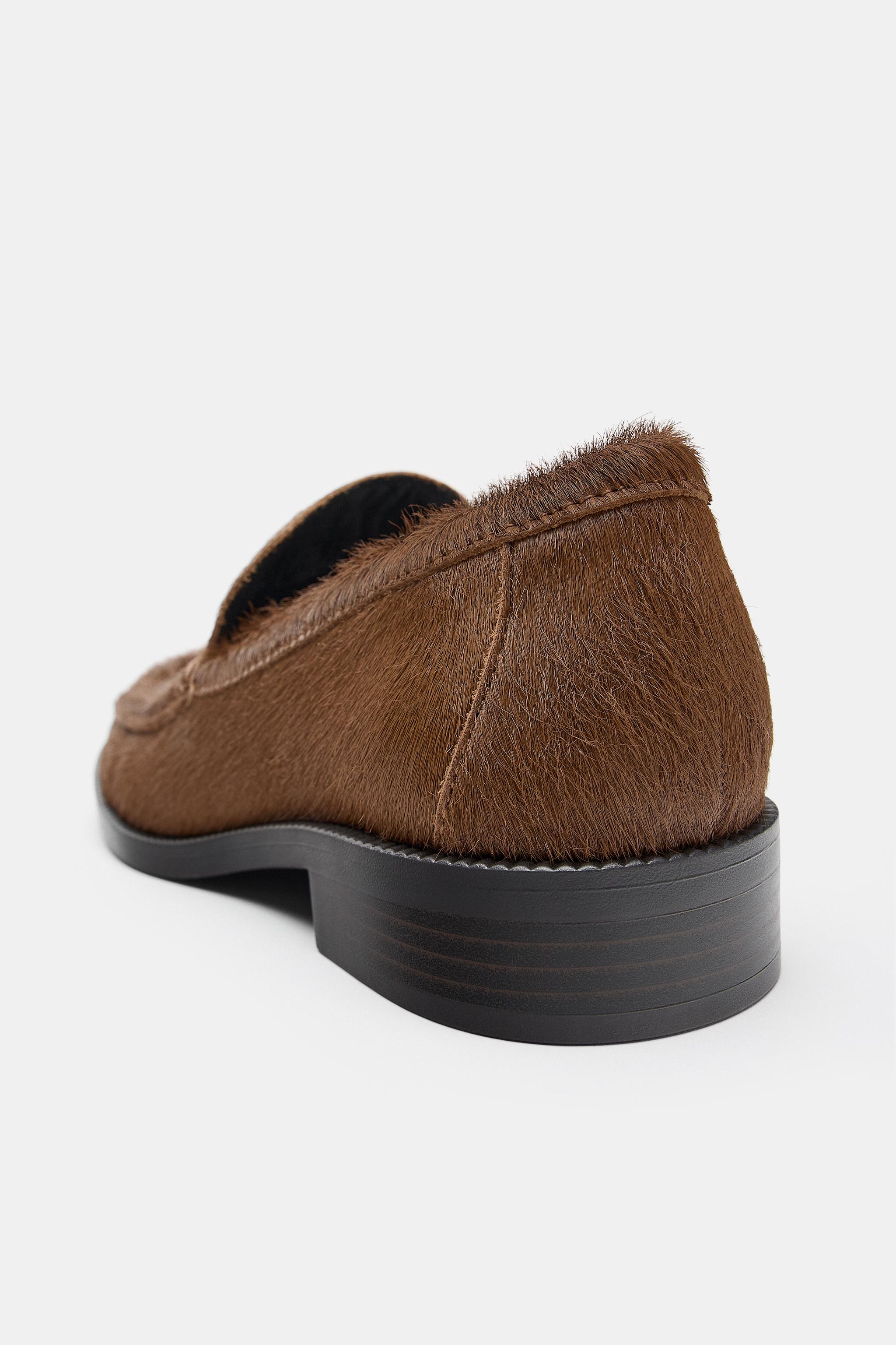 Textured Leather Loafers