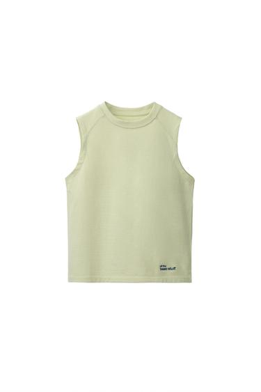 PLAIN SLEEVELESS TOP - Lime by Zara