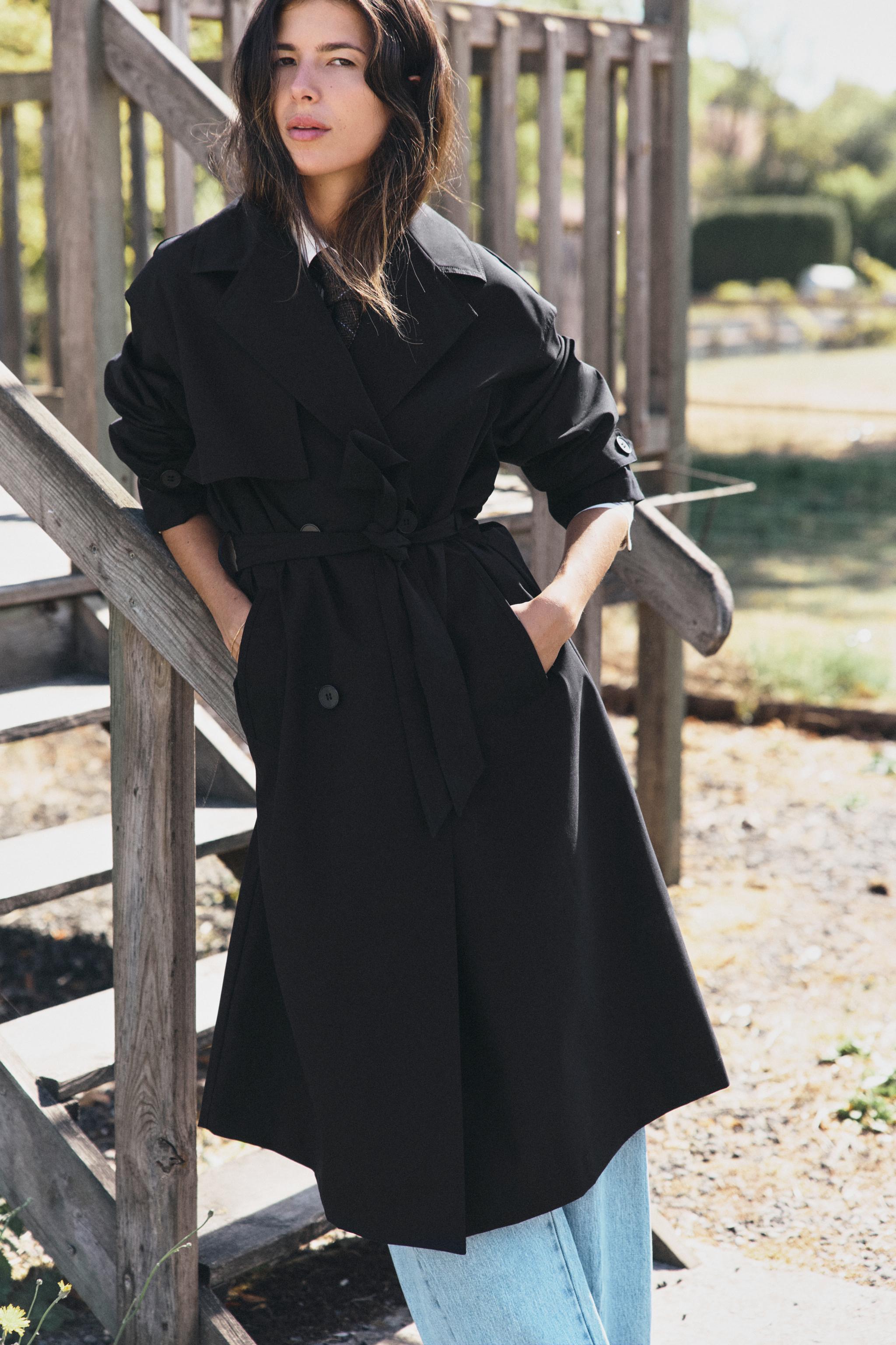 WATER-REPELLENT WINDPROOF TRENCH COAT