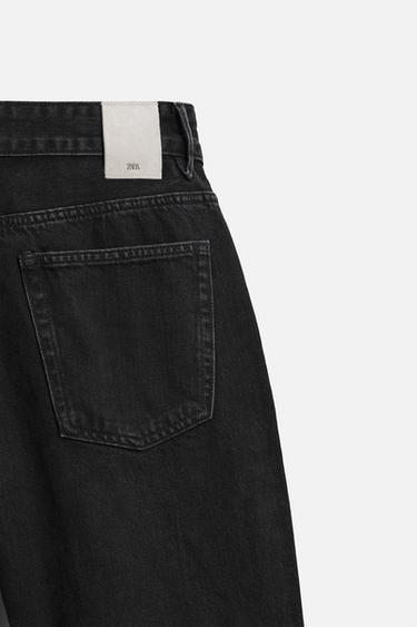 STRAIGHT-FIT REGULAR JEANS - Charcoal by Zara - Image 8