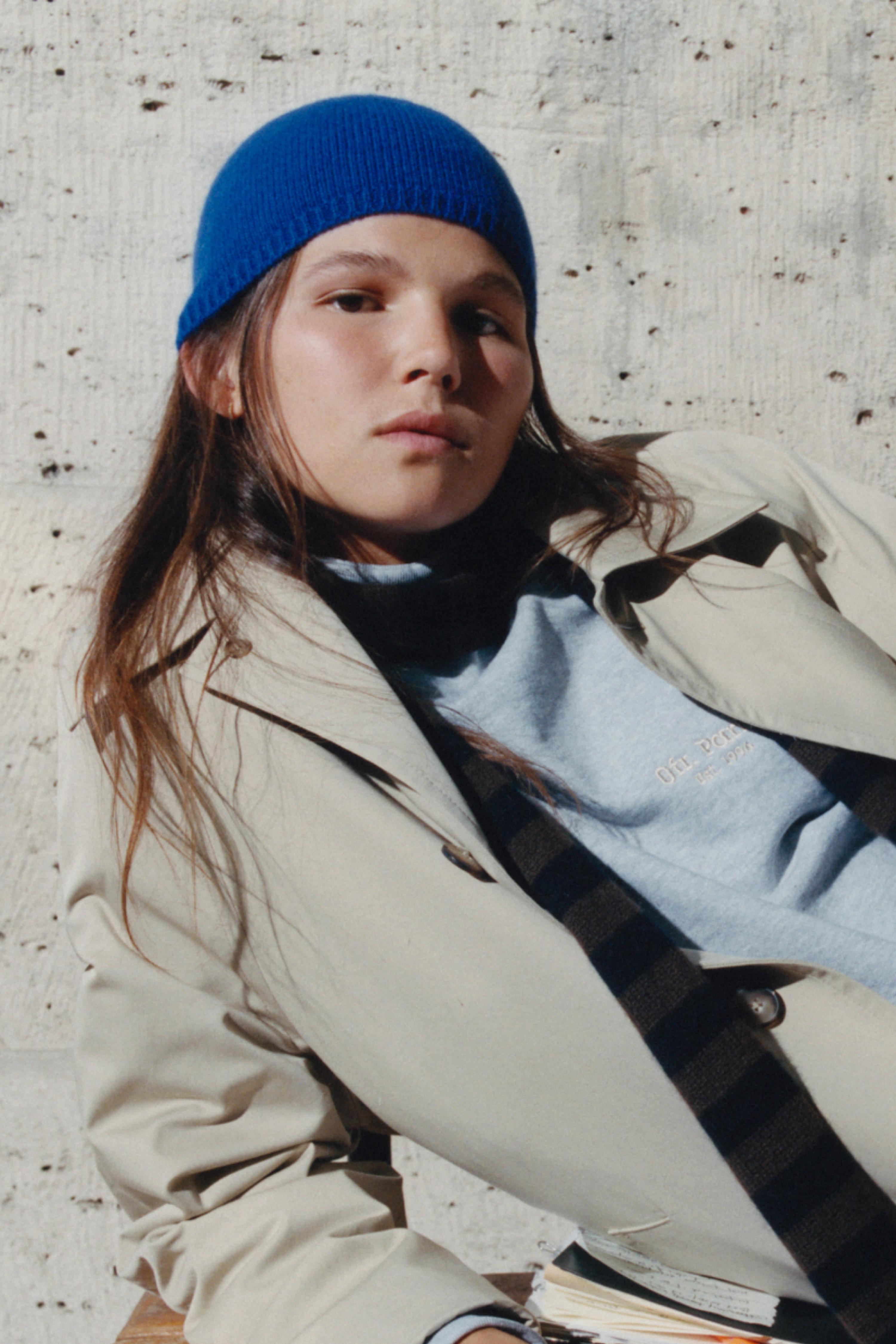 ZARA オーバーサイズウールコート　ブルー　新品タグ付き XS,S ZARA オーバーサイズウールコート ブルー 新品タグ付き XS,S ZARA