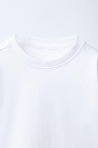 PLAIN MEDIUM WEIGHT T-SHIRT - White by Zara - Image 2