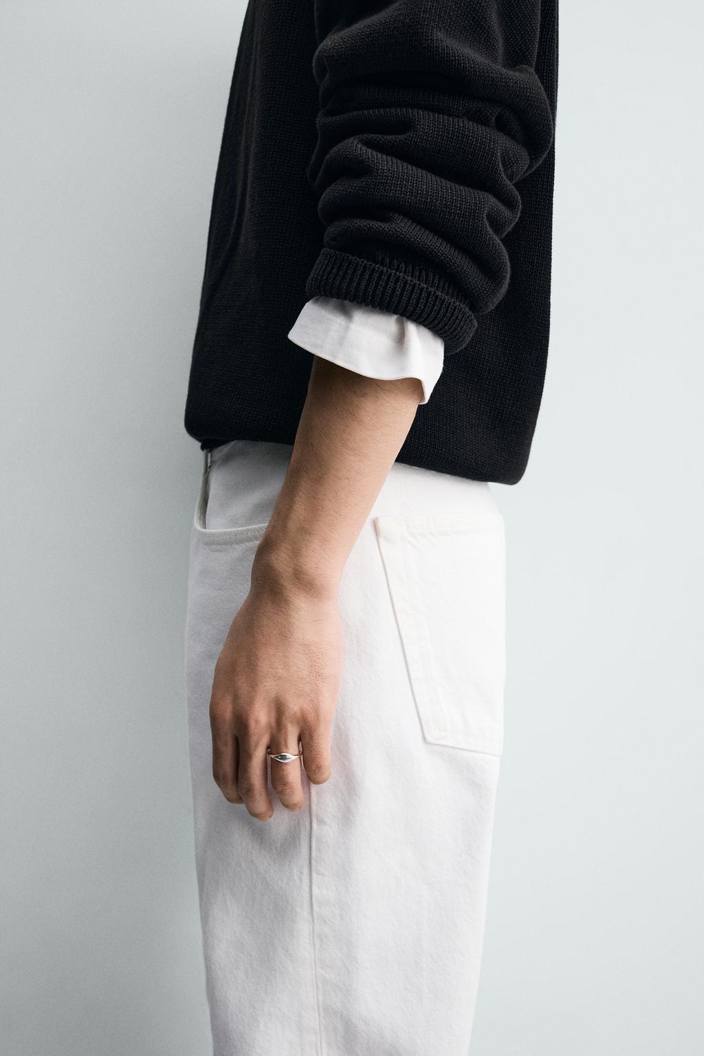 ZARA STAINLESS STEEL SIGNET RING