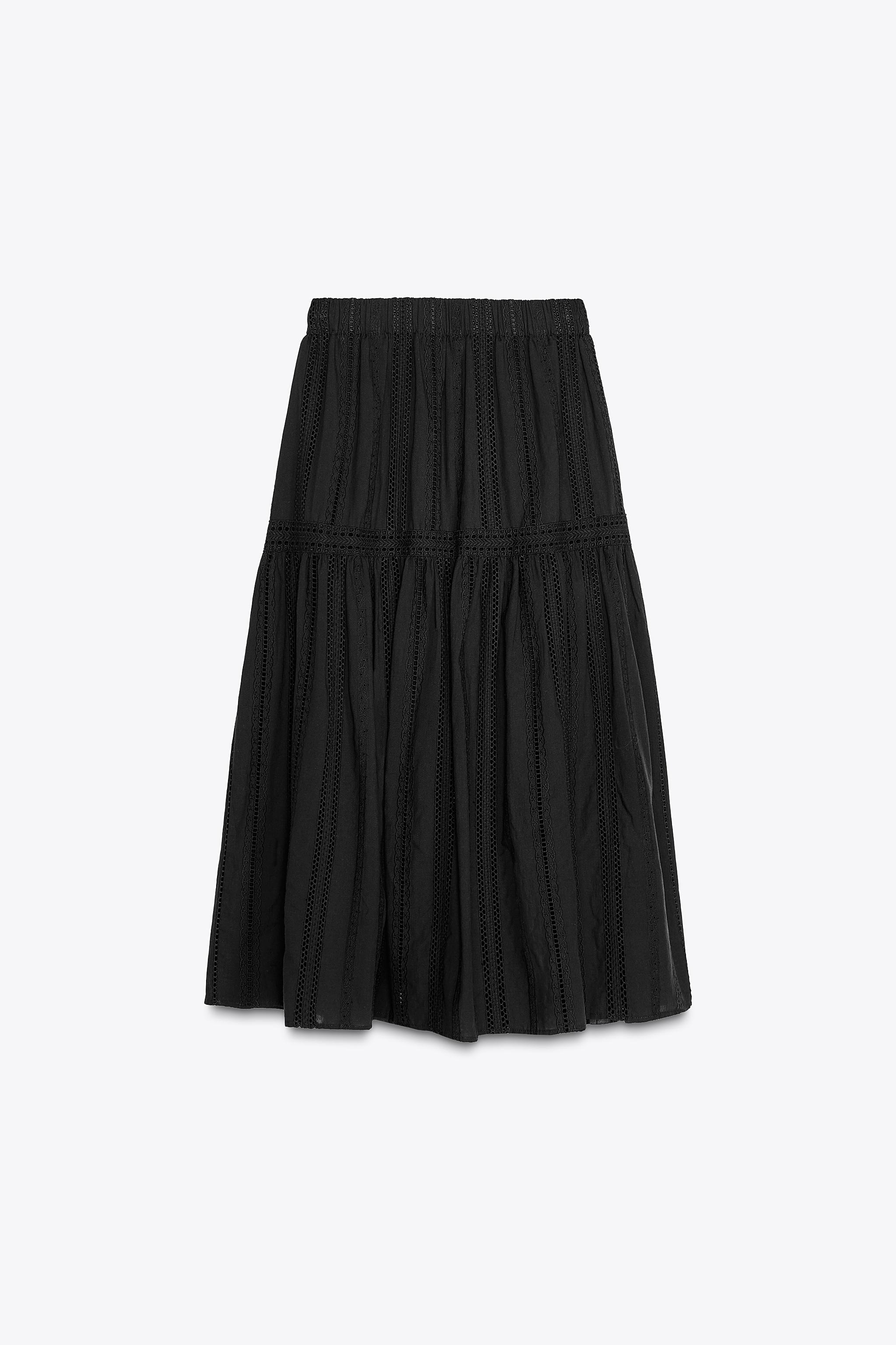 【ZARA×Kate Moss】パッチワークミディスカート 6895/070/251 ZARA WOMAN NWT SS25 EMBROIDERED SASH DRESS KATE MOSS X ZARA