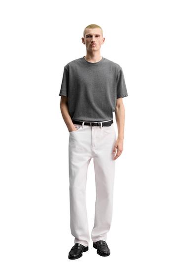 ORIGINS HEAVYWEIGHT SHORT SLEEVE T-SHIRT - Grey marl by Zara - Image 0