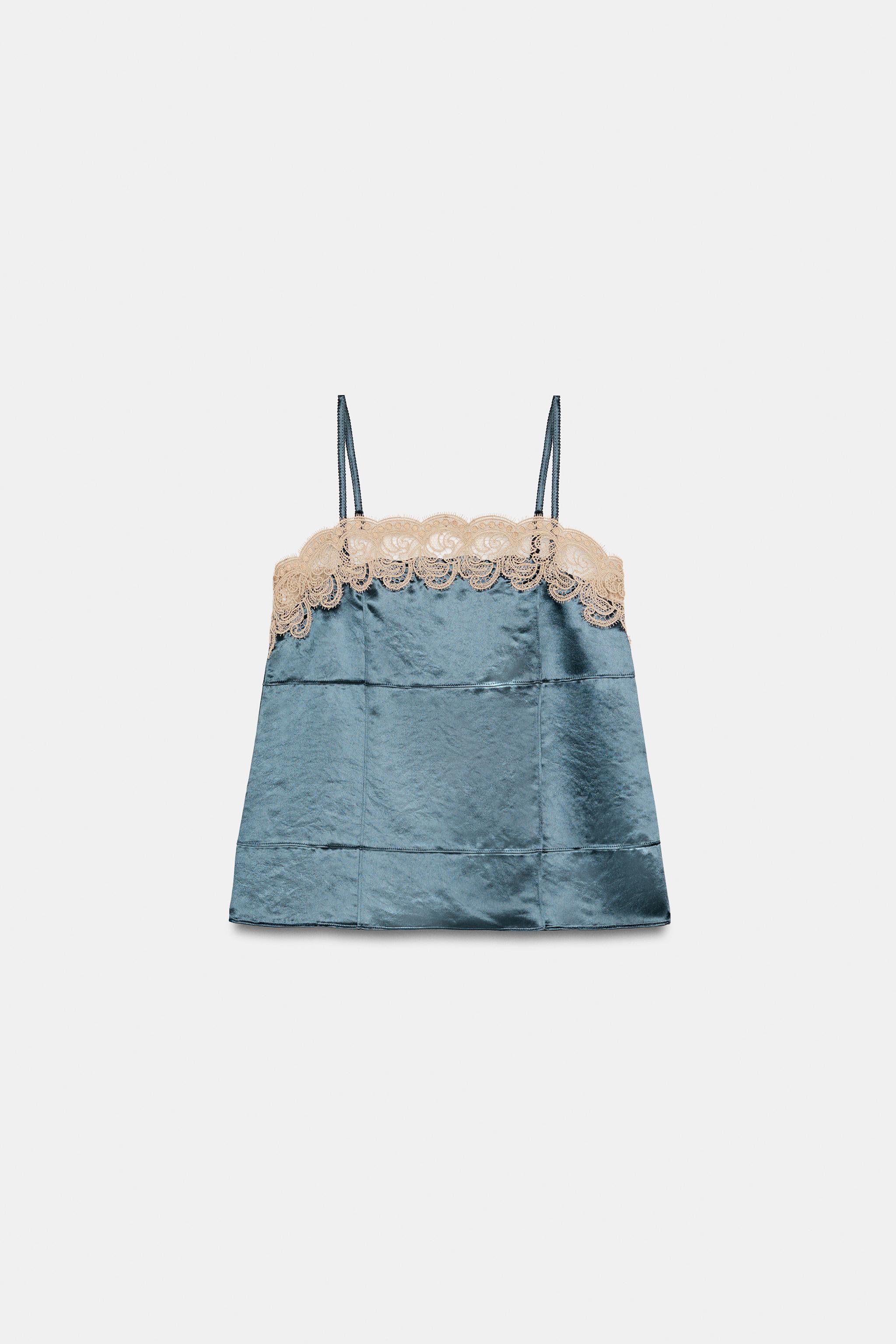 TOP LINGERIE DENTELLE CONTRASTE ZW COLLECTION