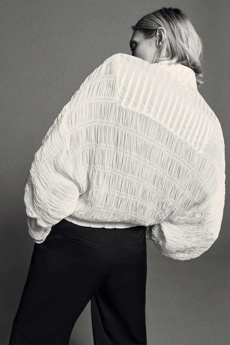 Chaqueta bomber fruncida de la colección ZW 2