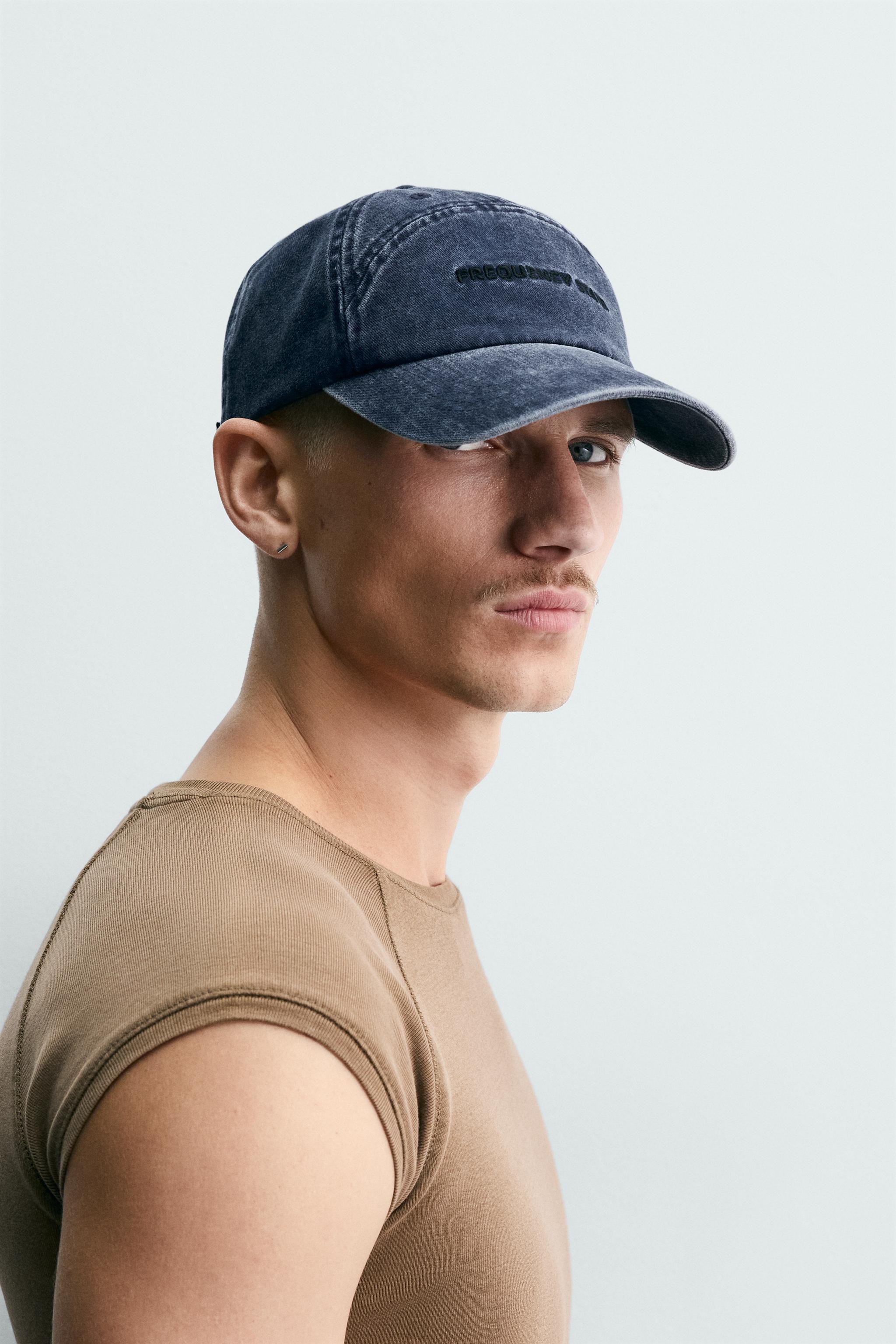 Мужские кепки Zara WASHED EMBROIDERED TEXT — фото 2