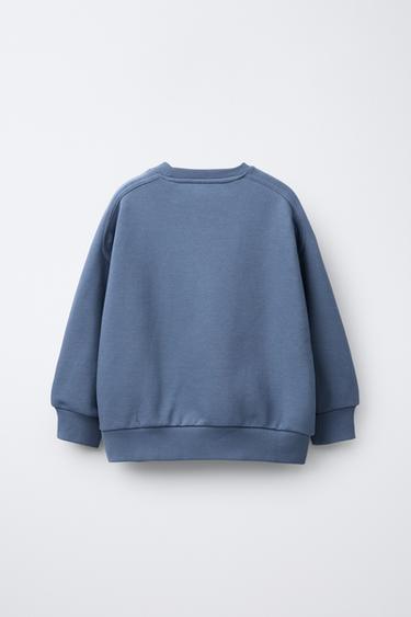 LABEL SWEATSHIRT AND JOGGERS SET - Blue by Zara - Image 2