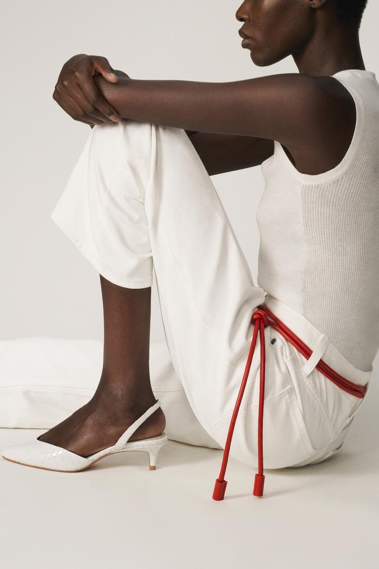 Zapatos de tacón kitten de cuero - Artículo ZARA Mujer 4