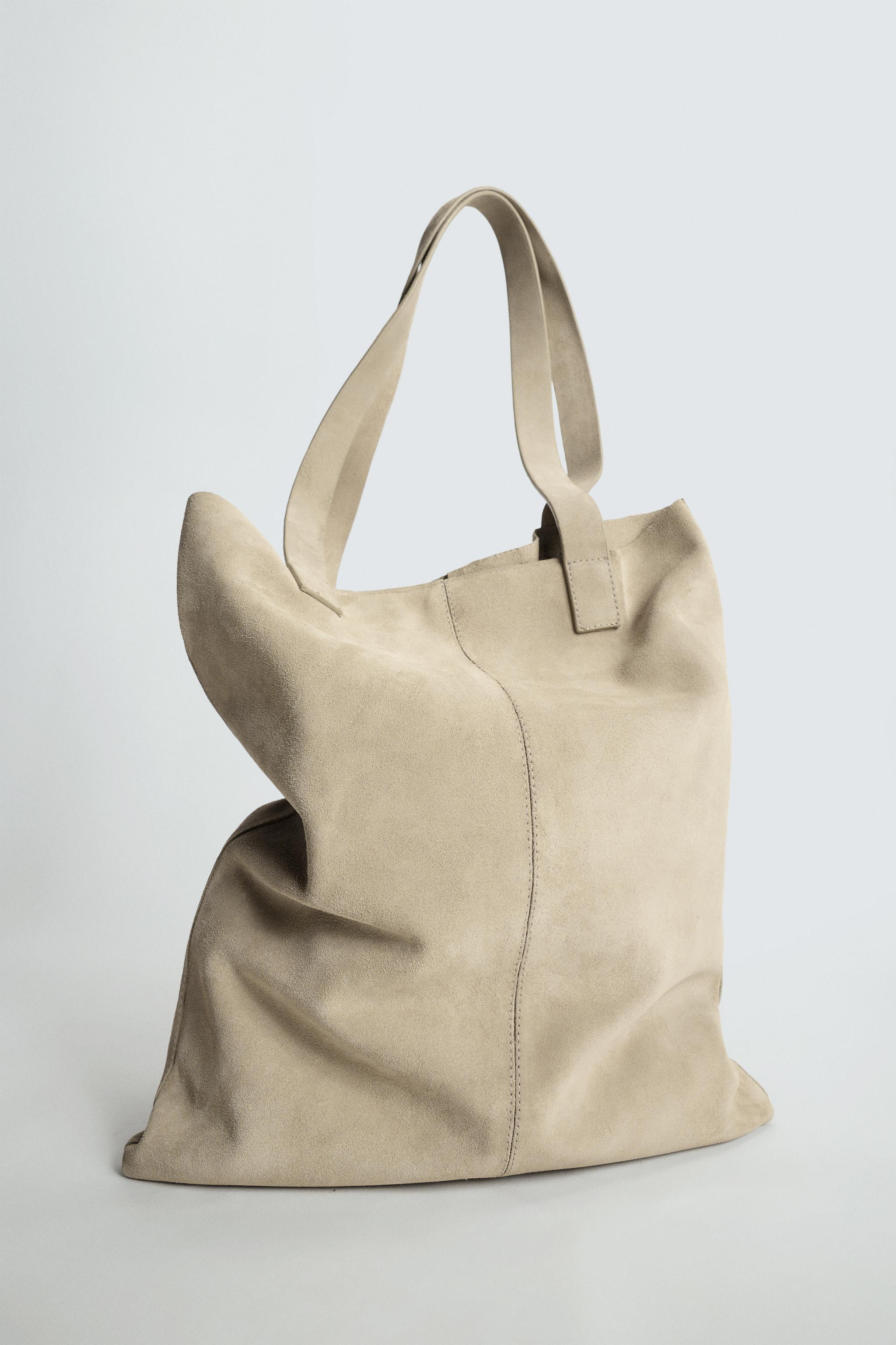 ZARA レザー トートバック レザー トートバッグ - ブラック | ZARA Japan / 日本
