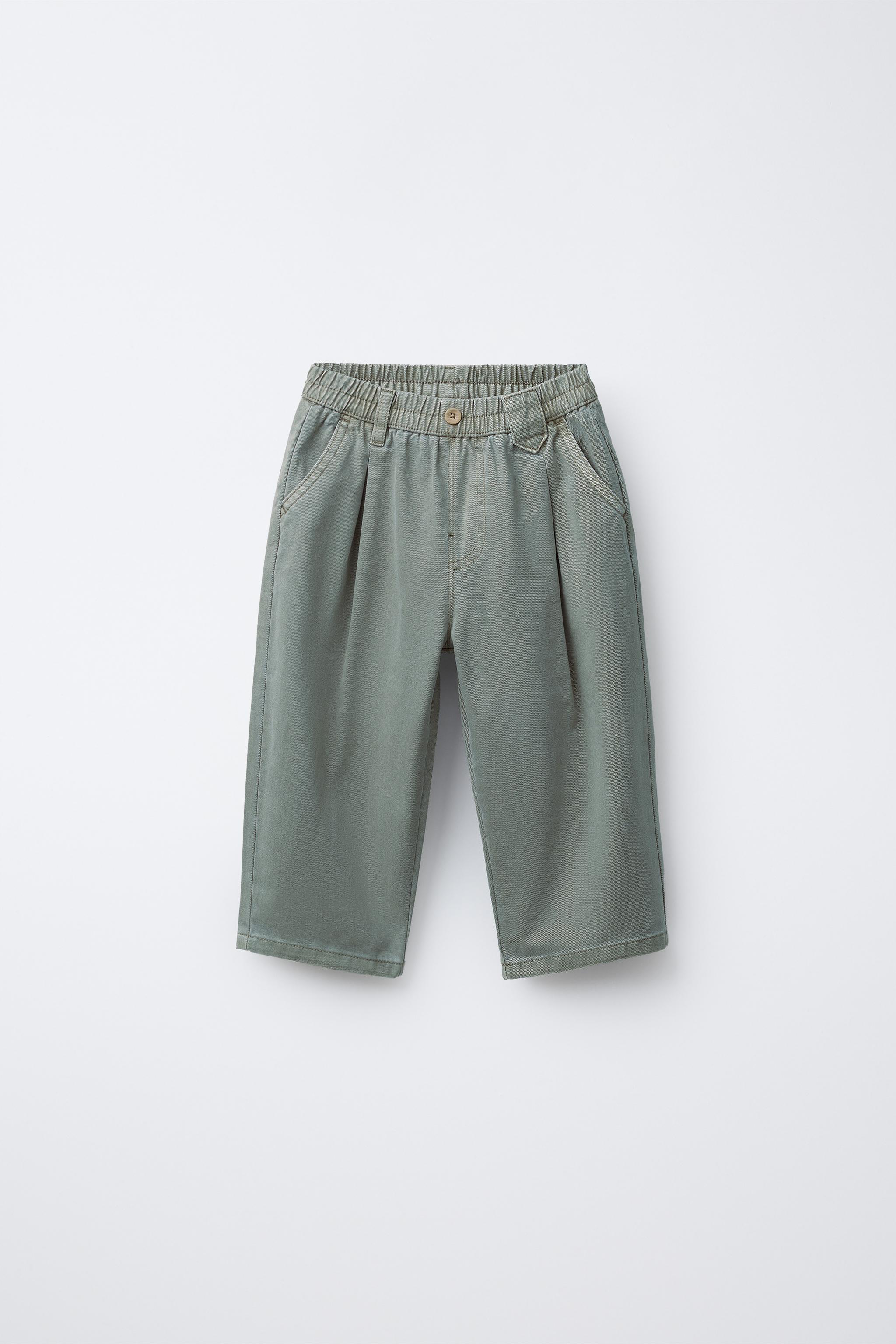 PLEATED BALLOON PANTS - Duck blue | ZARA United States