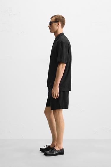 GEOMETRIC JACQUARD SHIRT - Black by Zara - Image 3