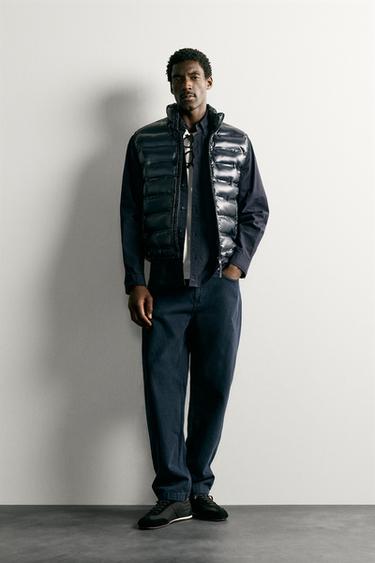 Zara LIGHTWEIGHT WATER REPELLENT PUFFER VEST - Navy blue - Image 0