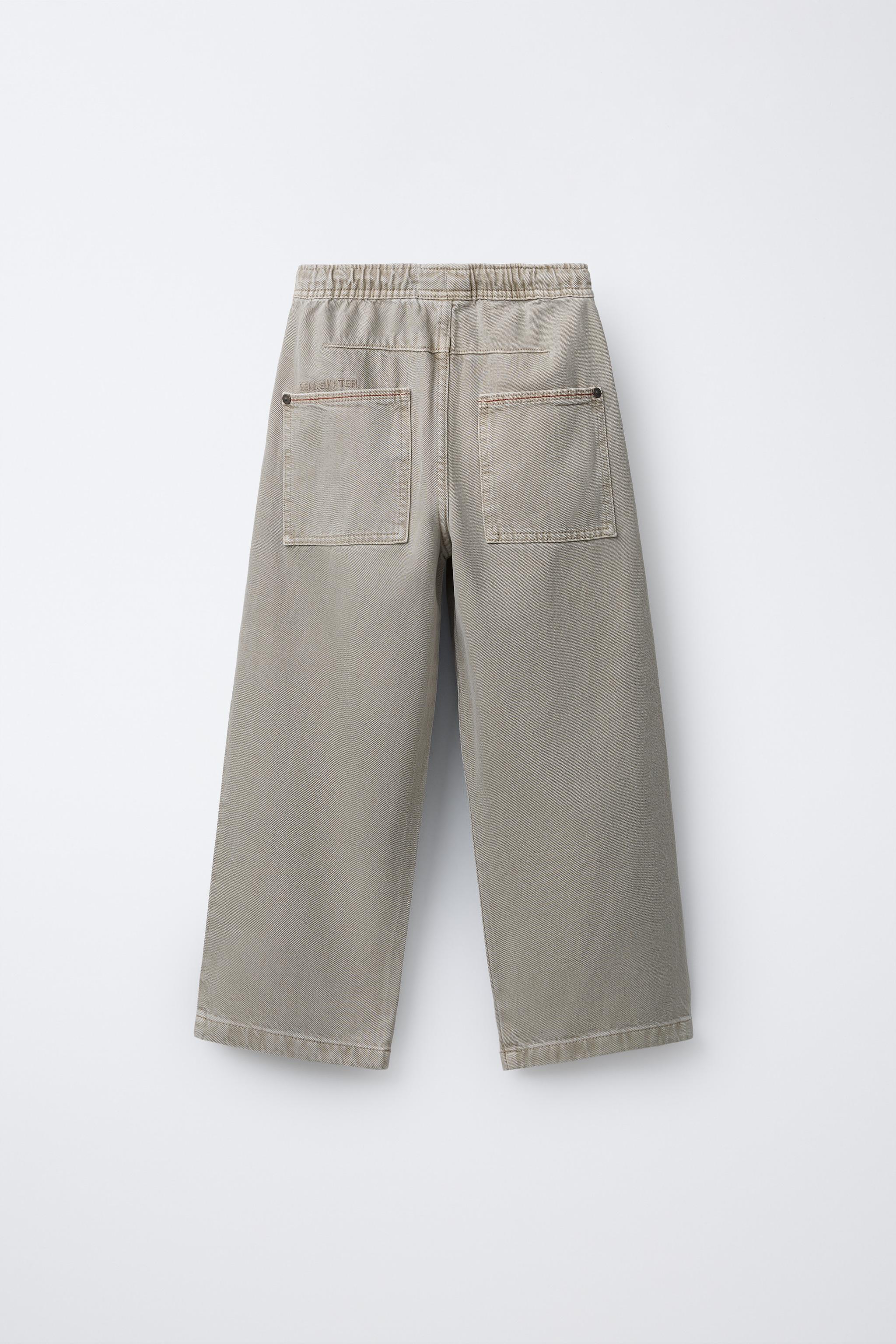 PANTALON BAGGY EN SERGÉ