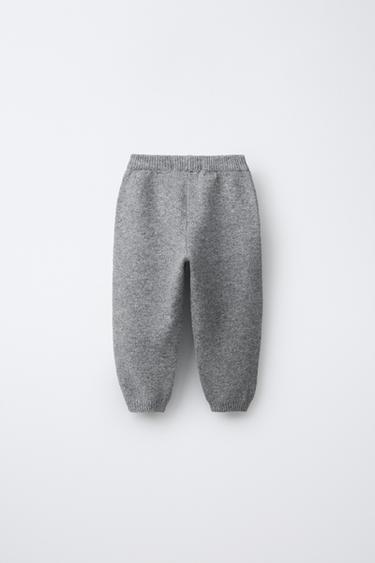KNIT JOGGERS - Grey / Blue by Zara - Image 1