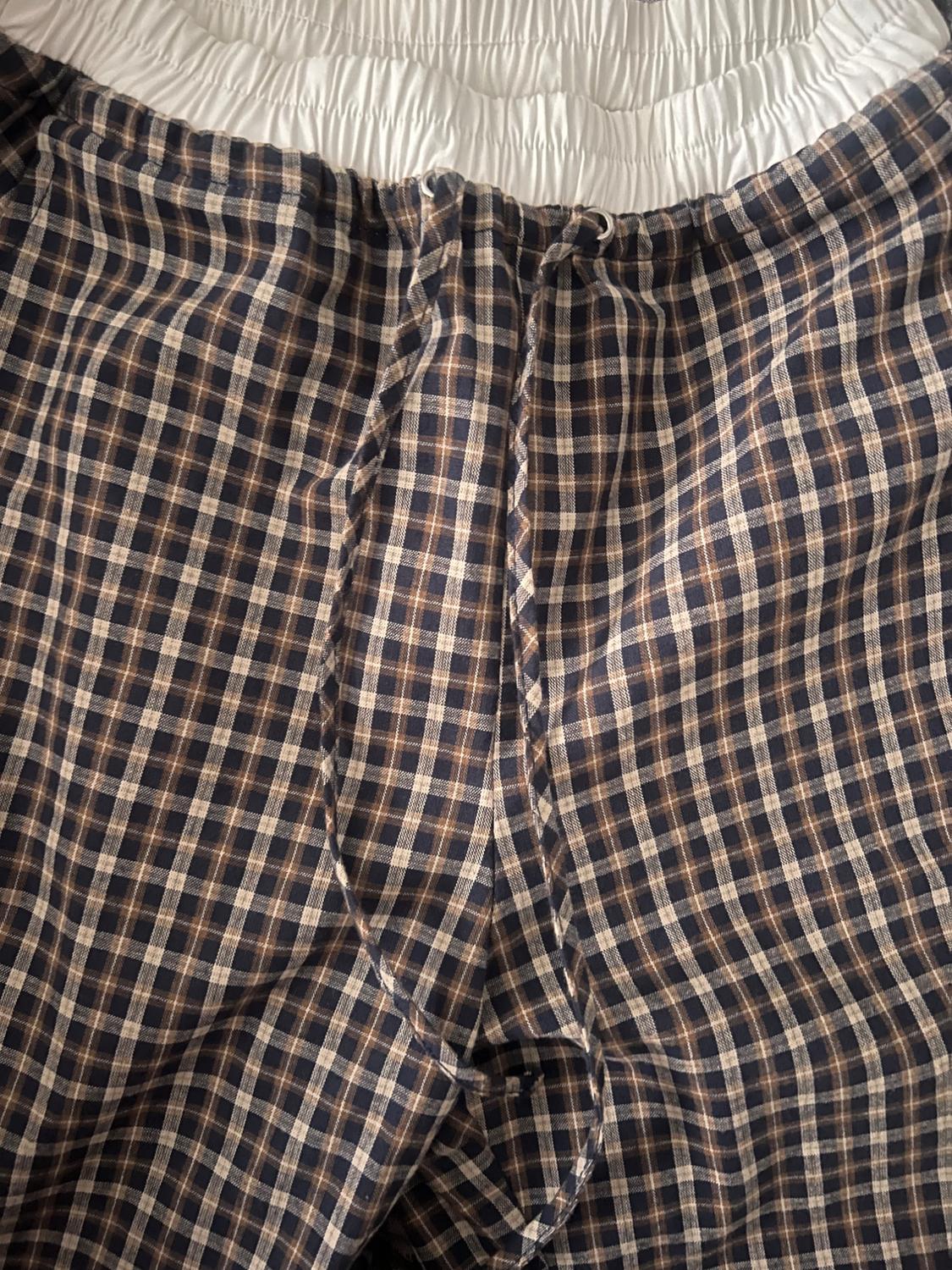 Z3D CHECK TROUSERS WITH DOUBLE WAISTBAND - Image 3