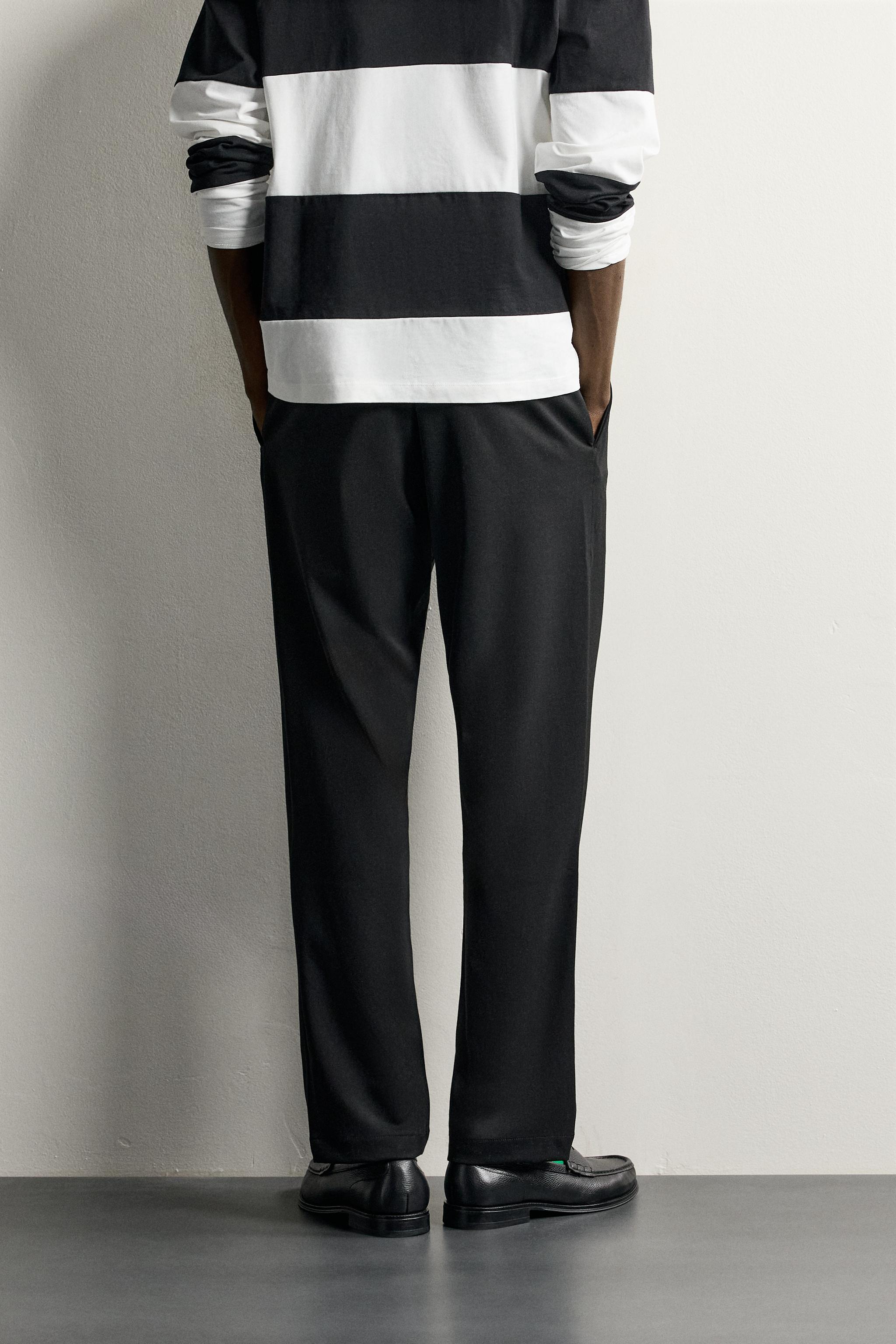 Zara RELAXED FIT PİLİLİ PANTOLON görsel 3
