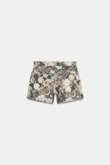 SHORT IMPRIMÉ FLEURI ZW COLLECTION - Multicolore de Zara - Image 5