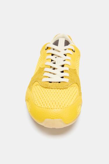 CONTRAST RUNNING TRAINERS - Yellow by Zara - Image 5