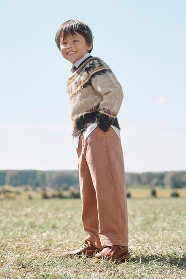 LIMITED EDITION CHINO TROUSERS WITH TOPSTITCHING - Pink by Zara - Image 1