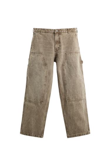 WASHED CARPENTER POCKET TROUSERS